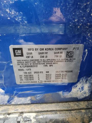 2016 Chevrolet Trax 1Lt VIN: KL7CJPSB9GB529122 Lot: 50538604