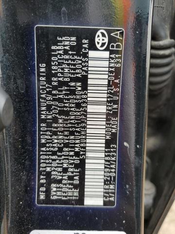 2018 TOYOTA COROLLA L 5YFBURHE9JP756385