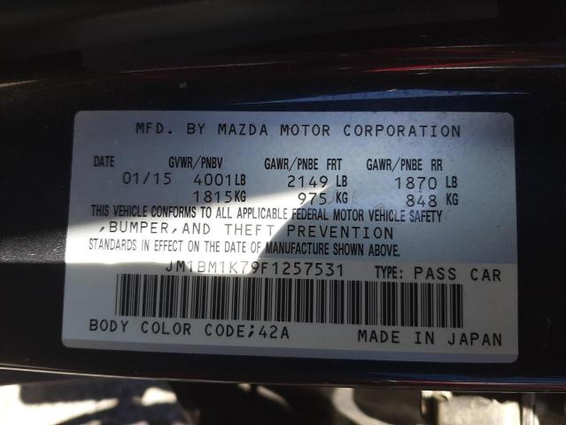 2015 Mazda 3 Sport VIN: JM1BM1K79F1257531 Lot: 51406944