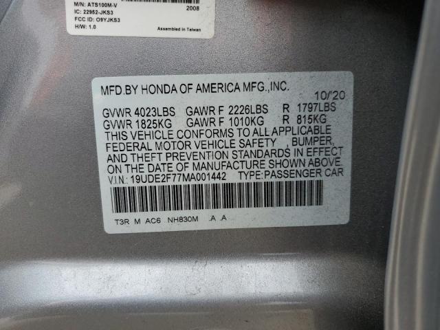 19UDE2F77MA001442 Acura ILX PREMIU 12