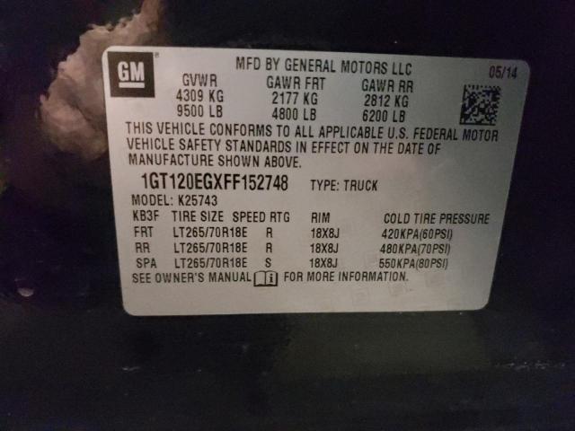 2015 GMC SIERRA K25 - 1GT120EGXFF152748