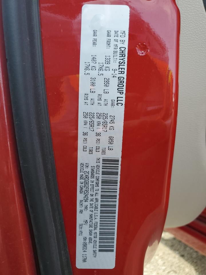 2C4RDGBG2FR524294 2015 Dodge Grand Caravan Se