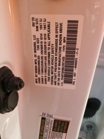 2020 Honda Cr-V Touring VIN: 7FART6H98LE021435 Lot: 51907914