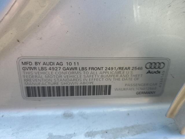 2012 Audi A4 Prestige VIN: WAUKFAFL1CN012564 Lot: 51711504