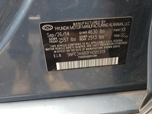 2015 Hyundai Sonata Sport VIN: 5NPE34AB0FH095319 Lot: 51305024
