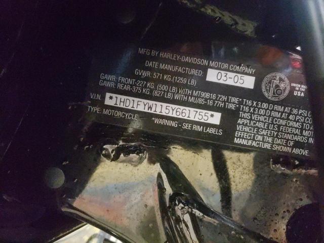 2005 HARLEY-DAVIDSON FLHRSI 1HD1FYW115Y661755