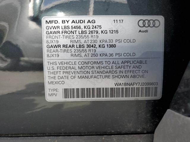 WA1BNAFY7J2099803 2018 Audi Q5 Premium Plus