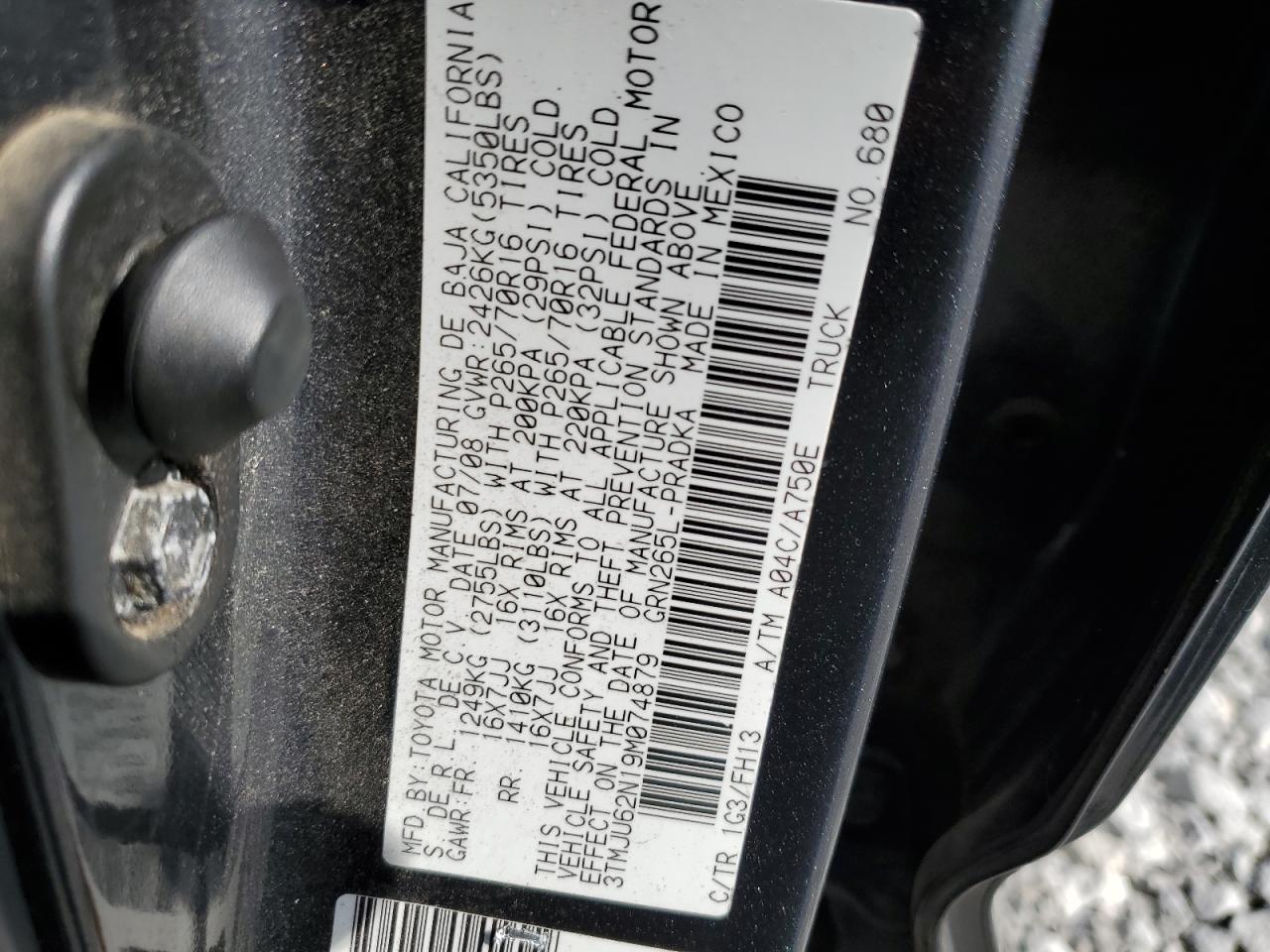 3TMJU62N19M074879 2009 Toyota Tacoma Double Cab Prerunner