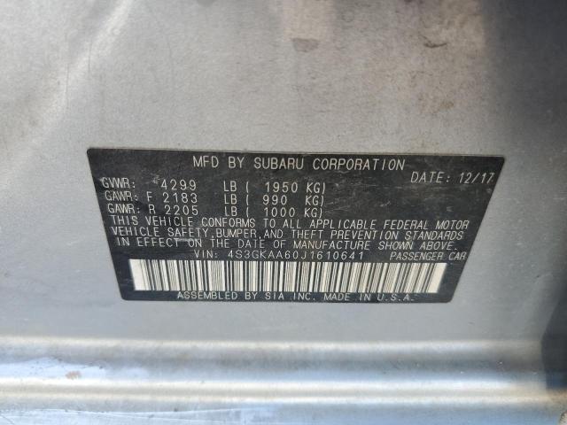 2018 Subaru Impreza VIN: 4S3GKAA60J1610641 Lot: 51550784