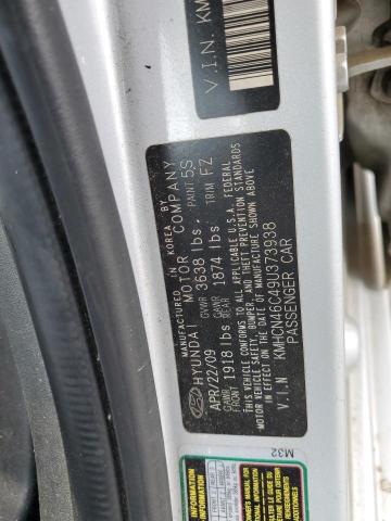 2009 Hyundai Accent Gls VIN: KMHCN46C49U373938 Lot: 50520614