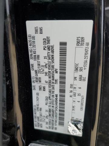 2016 Ford Escape Se VIN: 1FMCU0G73GUA89646 Lot: 49912174