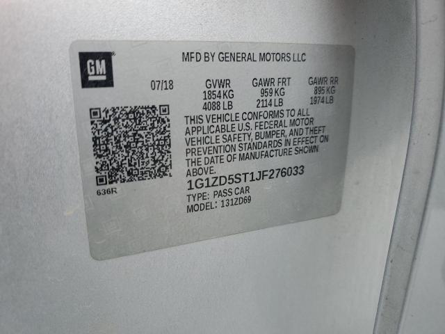 2018 CHEVROLET MALIBU LT - 1G1ZD5ST1JF276033