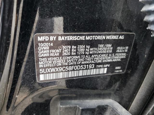  BMW X3 2015 Чорний