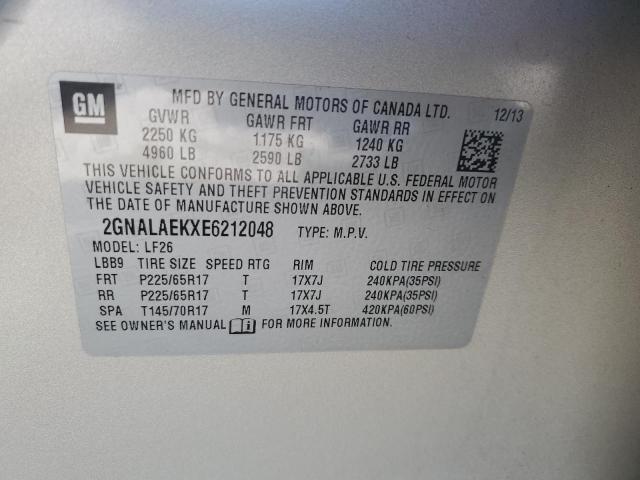 Lot #2487282778 2014 CHEVROLET EQUINOX LS salvage car