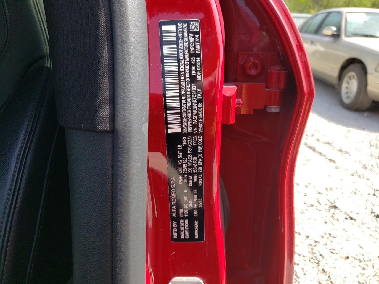 ZASPAKBN1K7C31037 2019 Alfa Romeo Stelvio Ti