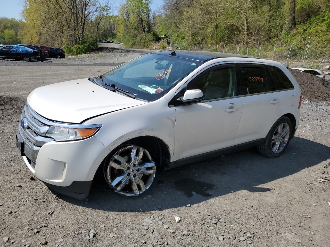 FORD EDGE LIMIT 2012 white 4dr spor gas 2FMDK4KC9CBA75983 photo #1