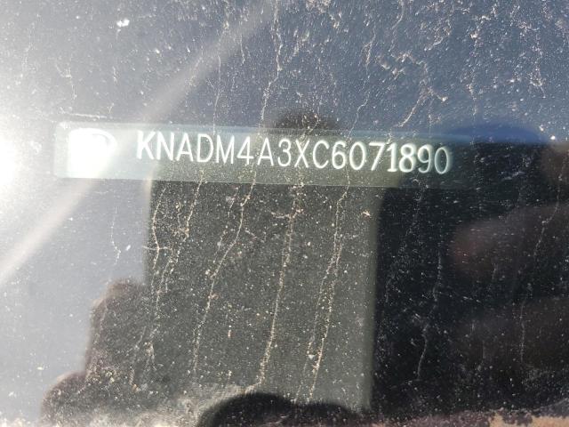 2012 Kia Rio Lx VIN: KNADM4A3XC6071890 Lot: 51953274