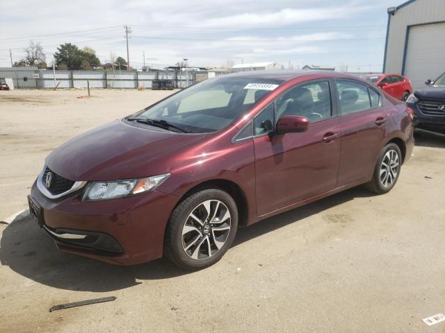 Lot #2459820052 2015 HONDA CIVIC EX salvage car