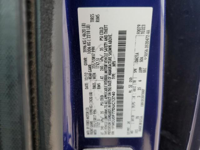 2013 Ford Escape S VIN: 1FMCU0F77DUC13740 Lot: 50488164