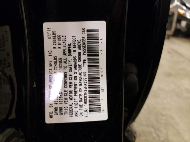 VIN 1HGCR2F35FA255165 2015 Honda Accord, LX no.13