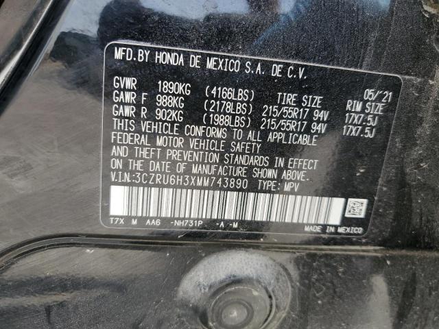 3CZRU6H3XMM743890 Honda HR-V LX 14