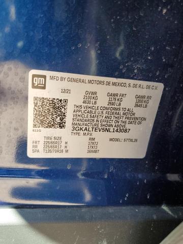 2022 GMC Terrain Sle VIN: 3GKALTEV5NL143087 Lot: 51923804