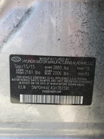 2016 HYUNDAI ELANTRA SE - 5NPDH4AE4GH761591