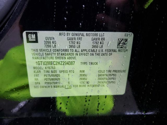 2017 GMC 1500 - 1GTV2MEC2HZ294387