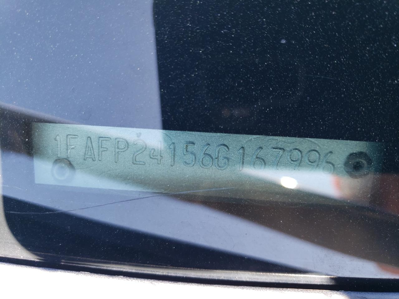 1FAFP24156G167996 2006 Ford Five Hundred Sel