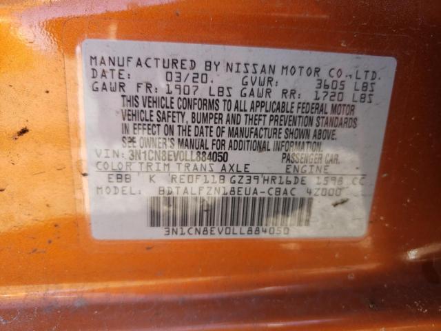 2020 NISSAN VERSA SV - 3N1CN8EV0LL884050