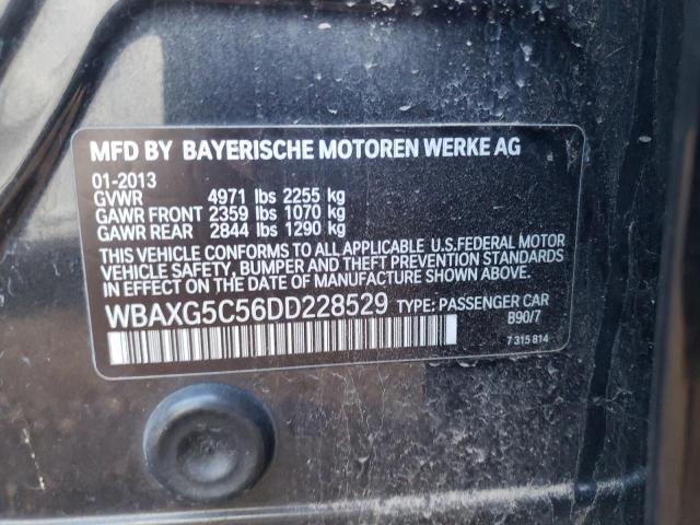 VIN WBAXG5C56DD228529 2013 BMW 5 Series, 528 I no.12