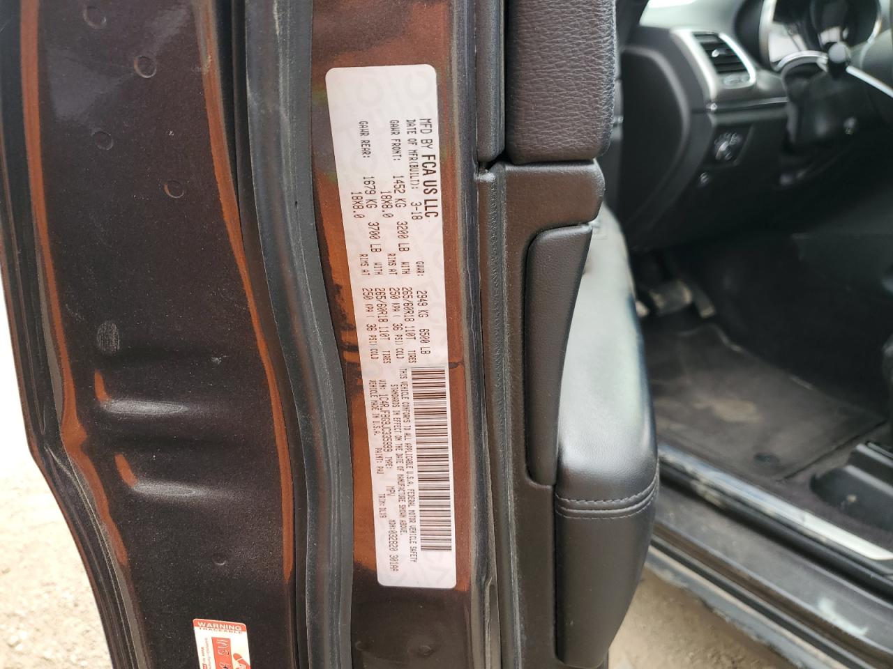 1C4RJFBG9JC335999 2018 Jeep Grand Cherokee Limited