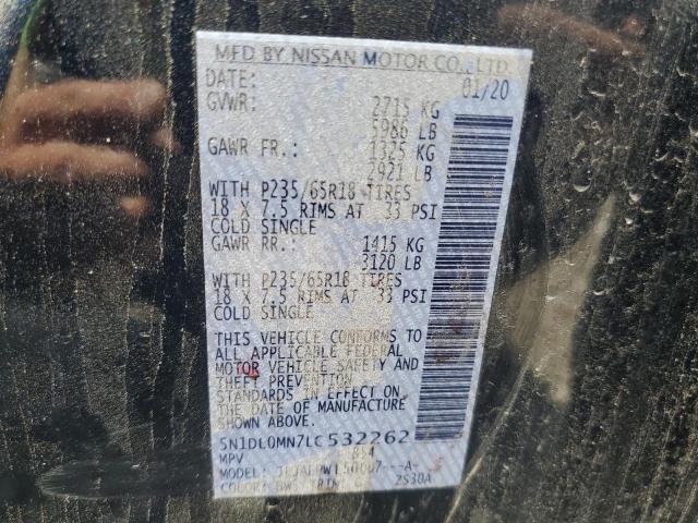 2020 Infiniti Qx60 Luxe VIN: 5N1DL0MN7LC532262 Lot: 52994194