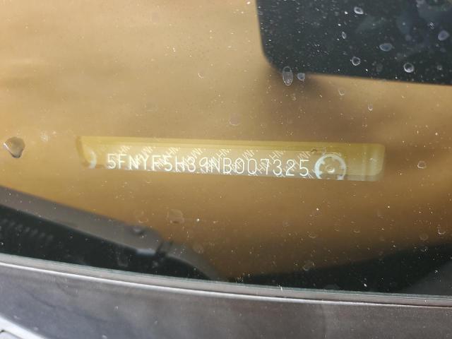 2022 HONDA PILOT SPOR - 5FNYF5H39NB007325