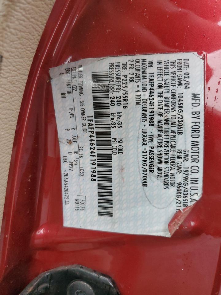 1FAFP44624F191988 2004 Ford Mustang