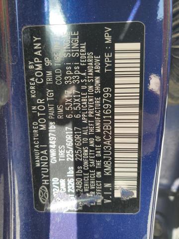 2011 Hyundai Tucson Gls VIN: KM8JU3AC2BU169799 Lot: 50244104