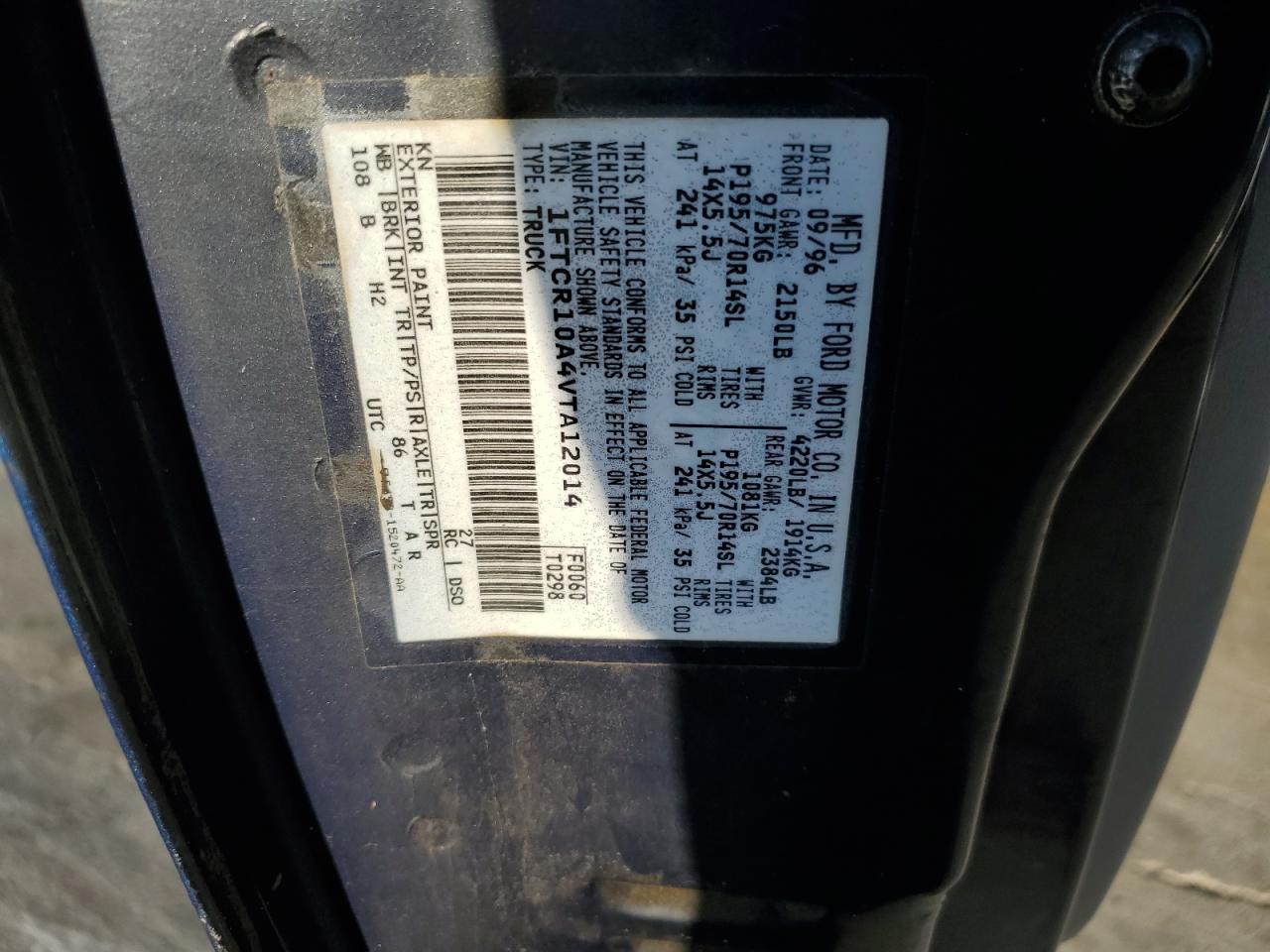 1FTCR10A4VTA12014 1997 Ford Ranger