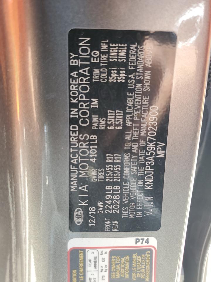 KNDJP3A59K7023900 2019 Kia Soul +