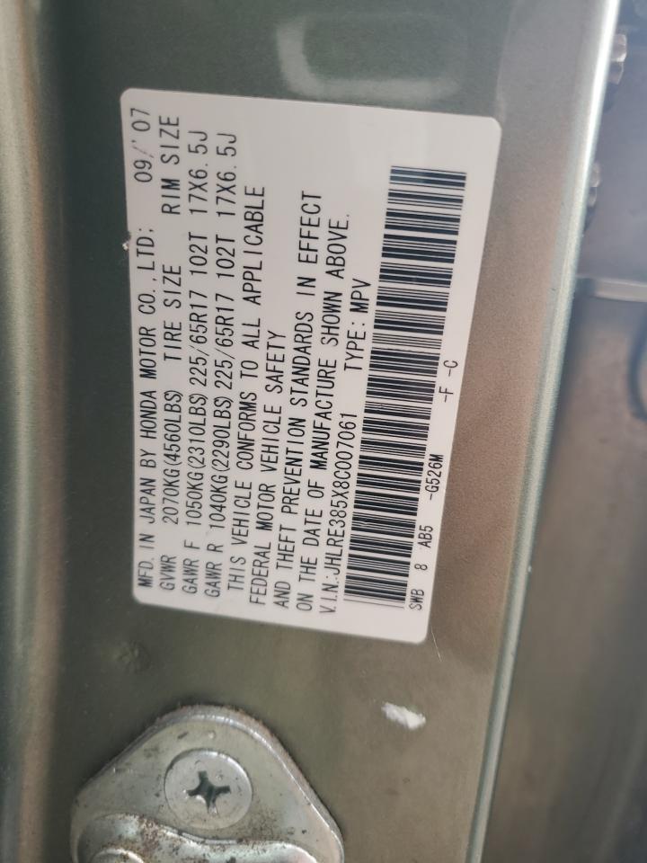 JHLRE385X8C007061 2008 Honda Cr-V Ex