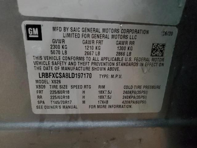 2020 Buick Envision Essence VIN: LRBFXCSA8LD197170 Lot: 51258524