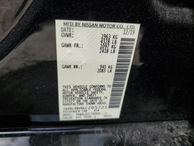 2020 Nissan Altima S VIN: 1N4BL4BV6LC205721 Lot: 50447294