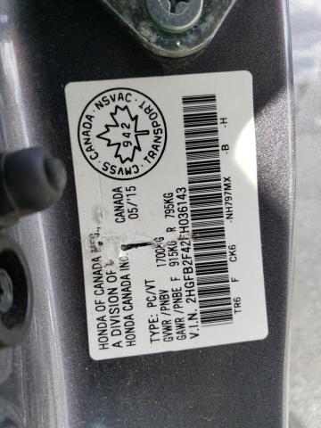 2015 HONDA CIVIC LX - 2HGFB2F42FH036143