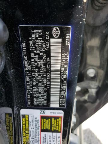 VIN 4T1B11HKXJU021784 2018 Toyota Camry, L no.12