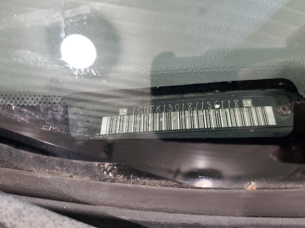 1GNFK13018J135118 2008 Chevrolet Tahoe K1500