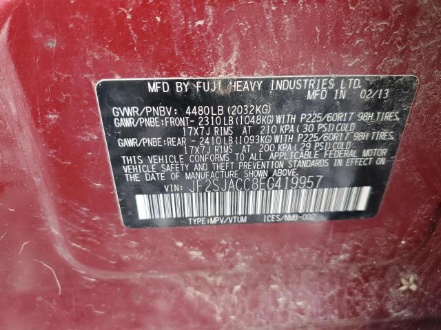 2014 Subaru Forester 2.5I Premium VIN: JF2SJACC8EG419957 Lot: 52097424