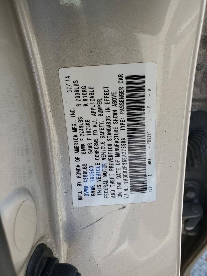 1HGCR2F35EA278508 2014 Honda Accord Lx