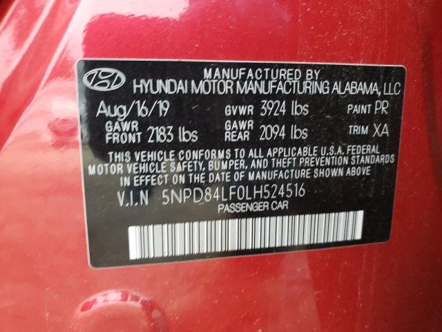 2020 HYUNDAI ELANTRA SE - 5NPD84LF0LH524516