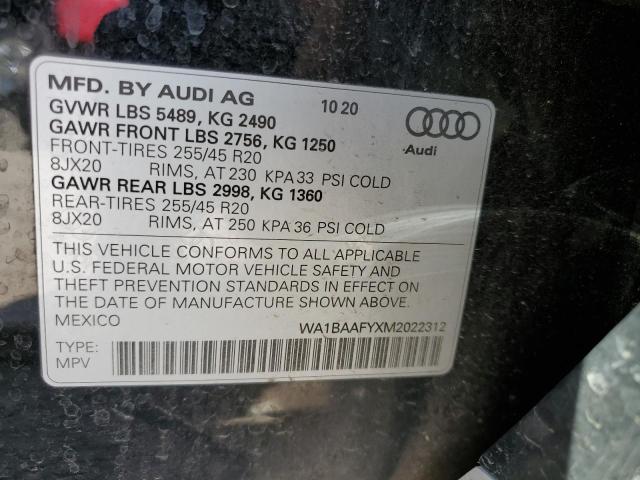 2021 Audi Q5 Premium Plus VIN: WA1BAAFYXM2022312 Lot: 52102744