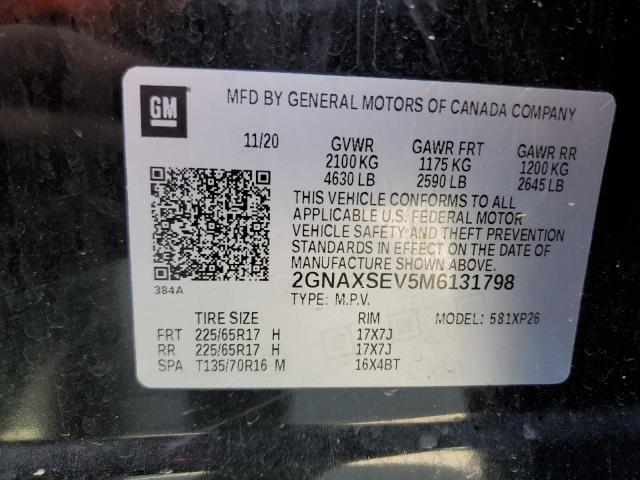 2021 Chevrolet Equinox Ls VIN: 2GNAXSEV5M6131798 Lot: 51112244