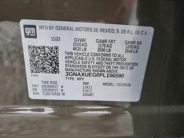 2023 CHEVROLET EQUINOX LT - 3GNAXUEG0PL156590